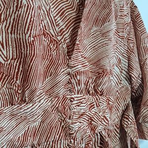 Top shop zebra print top